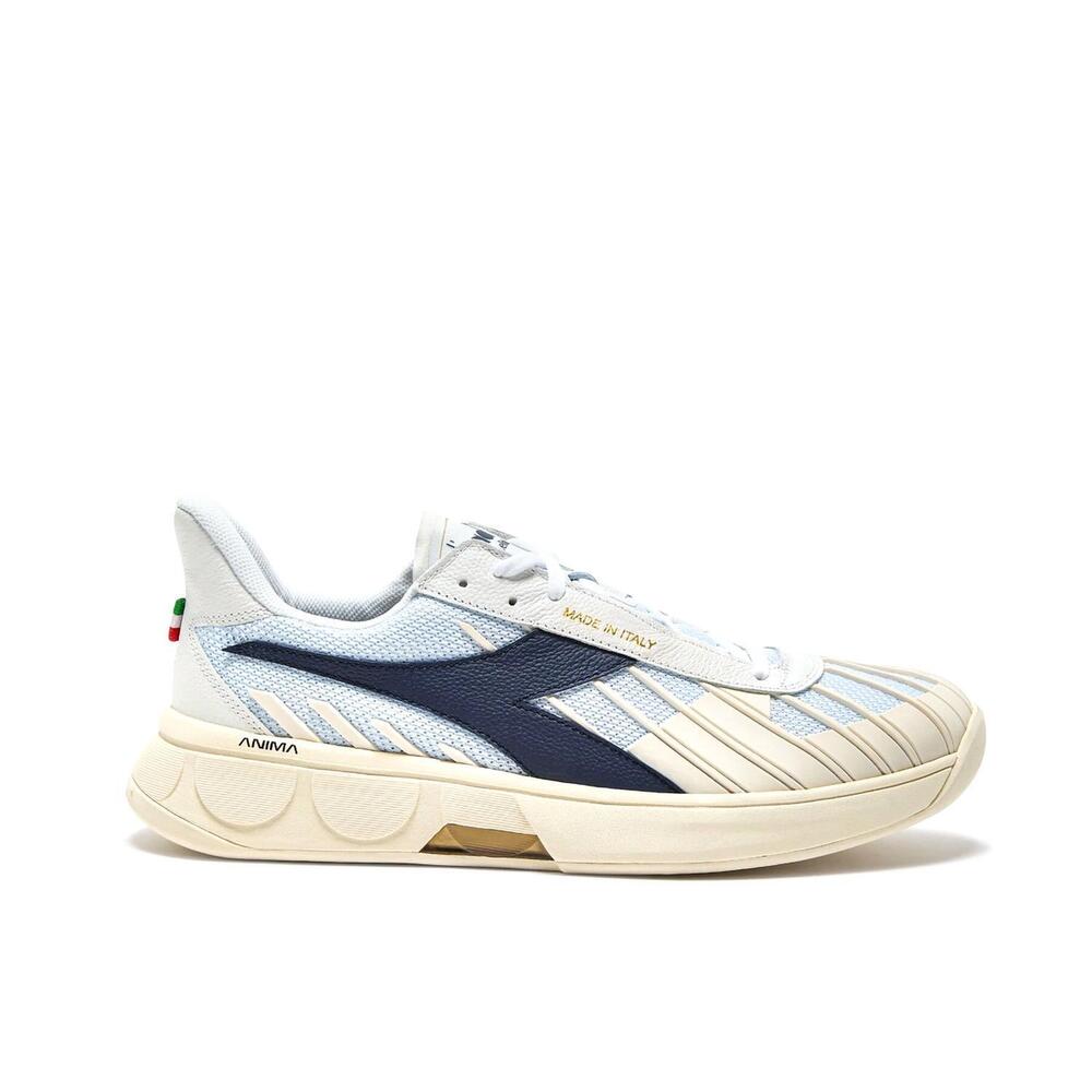 NEW DIADORA men's b.elite star tennis shoes in white/blue